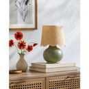 Contract furniture - Scalloped Raffia Shade Table Lamp - www.oroatrade.com