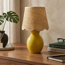 Contract furniture - Scalloped Edge Accent Table Lamp - www.oroatrade.com
