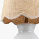 Contract furniture - Scalloped Edge Accent Table Lamp - www.oroatrade.com