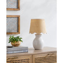 Contract furniture - Scalloped Edge Accent Table Lamp - www.oroatrade.com