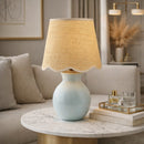Contract furniture - Scalloped Edge Accent Table Lamp - www.oroatrade.com