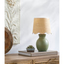 Contract furniture - Scalloped Edge Accent Table Lamp - www.oroatrade.com