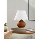 Contract furniture - Scalloped Raffia Shade Table Lamp - www.oroatrade.com