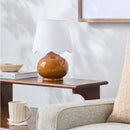 Contract furniture - Scalloped Raffia Shade Table Lamp - www.oroatrade.com