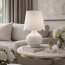 Contract furniture - Scalloped Raffia Shade Table Lamp - www.oroatrade.com