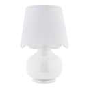 Contract furniture - Scalloped Raffia Shade Table Lamp - www.oroatrade.com