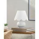 Contract furniture - Scalloped Raffia Shade Table Lamp - www.oroatrade.com