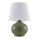 Contract furniture - Scalloped Raffia Shade Table Lamp - www.oroatrade.com