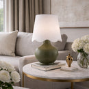 Contract furniture - Scalloped Raffia Shade Table Lamp - www.oroatrade.com