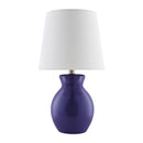 Hospitality furniture - White Cotton Ceramic Table Lamp - www.oroatrade.com