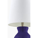 Hospitality furniture - White Cotton Ceramic Table Lamp - www.oroatrade.com