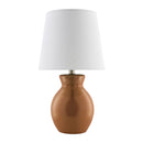 Hospitality furniture - White Cotton Ceramic Table Lamp - www.oroatrade.com