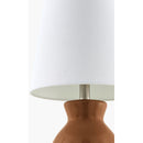 Hospitality furniture - White Cotton Ceramic Table Lamp - www.oroatrade.com