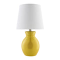 Hospitality furniture - White Cotton Ceramic Table Lamp - www.oroatrade.com