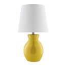 Hospitality furniture - White Cotton Ceramic Table Lamp - www.oroatrade.com