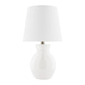 Hospitality furniture - White Cotton Ceramic Table Lamp - www.oroatrade.com