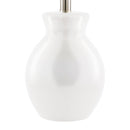 Hospitality furniture - White Cotton Ceramic Table Lamp - www.oroatrade.com