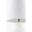 Hospitality furniture - White Cotton Ceramic Table Lamp - www.oroatrade.com
