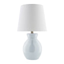 Hospitality furniture - White Cotton Ceramic Table Lamp - www.oroatrade.com