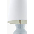 Hospitality furniture - White Cotton Ceramic Table Lamp - www.oroatrade.com