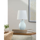 Hospitality furniture - White Cotton Ceramic Table Lamp - www.oroatrade.com