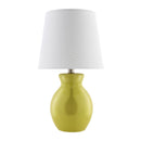 Hospitality furniture - White Cotton Ceramic Table Lamp - www.oroatrade.com