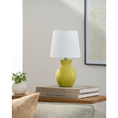 Hospitality furniture - White Cotton Ceramic Table Lamp - www.oroatrade.com