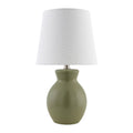 Hospitality furniture - White Cotton Ceramic Table Lamp - www.oroatrade.com