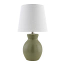 Hospitality furniture - White Cotton Ceramic Table Lamp - www.oroatrade.com