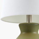 Hospitality furniture - White Cotton Ceramic Table Lamp - www.oroatrade.com