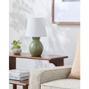 Hospitality furniture - White Cotton Ceramic Table Lamp - www.oroatrade.com
