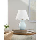 Contract furniture - Scalloped Edge Accent Table Lamp - www.oroatrade.com