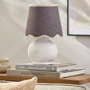 Contract furniture - Glazed Ceramic Raffia Table Lamp - www.oroatrade.com