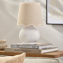 Contract furniture - Glazed Ceramic Raffia Table Lamp - www.oroatrade.com