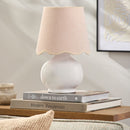 Contract furniture - Glazed Ceramic Raffia Table Lamp - www.oroatrade.com