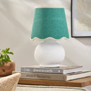 Contract furniture - Glazed Ceramic Raffia Table Lamp - www.oroatrade.com