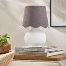 Contract furniture - Glazed Ceramic Raffia Table Lamp - www.oroatrade.com
