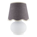 Contract furniture - Glazed Ceramic Raffia Table Lamp - www.oroatrade.com