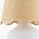 Contract furniture - Beige Raffia Accent Table Lamp - www.oroatrade.com