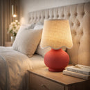 Contract furniture - Beige Raffia Accent Table Lamp - www.oroatrade.com