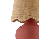 Contract furniture - Beige Raffia Accent Table Lamp - www.oroatrade.com