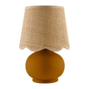Contract furniture - Beige Raffia Accent Table Lamp - www.oroatrade.com
