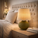 Contract furniture - Beige Raffia Accent Table Lamp - www.oroatrade.com