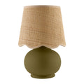 Contract furniture - Beige Raffia Accent Table Lamp - www.oroatrade.com