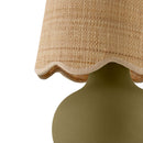 Contract furniture - Beige Raffia Accent Table Lamp - www.oroatrade.com