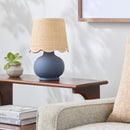 Contract furniture - Beige Raffia Accent Table Lamp - www.oroatrade.com