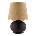 Contract furniture - Beige Raffia Accent Table Lamp - www.oroatrade.com