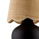 Contract furniture - Beige Raffia Accent Table Lamp - www.oroatrade.com