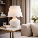 Contract furniture - Scalloped Raffia Accent Table Lamp - www.oroatrade.com