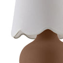 Contract furniture - Scalloped Raffia Accent Table Lamp - www.oroatrade.com